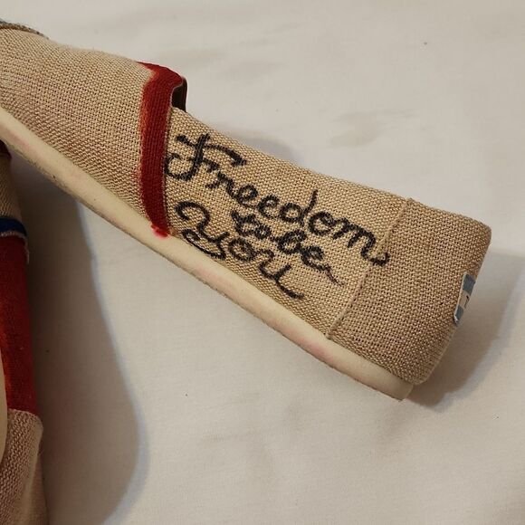 Freedom to be you Canvas Slip On Shoes Women's Size 8.5 - Picture 4 of 7